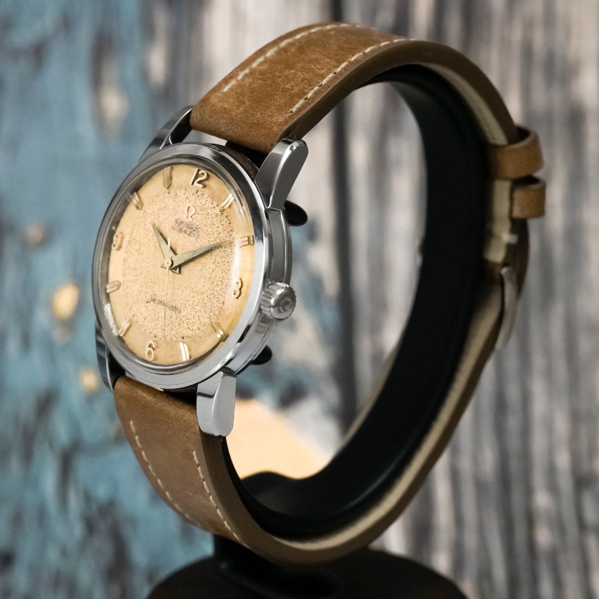 Omega Seamaster Acier Automatique "Tabacco Dial" -1955- -photo-3