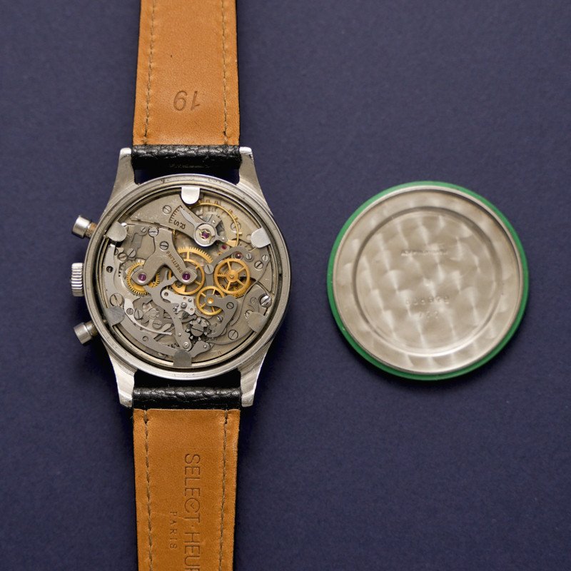 Chronographe Vintage Breitling  Premier Acier Inoxydable Réf. 777  Cal. Venus 175 -1952- -photo-4