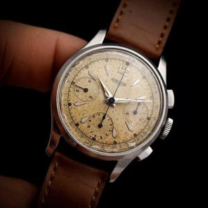 Jaeger Lecoultre Stainless Steel Chronograph Valjoux 72 -1950-