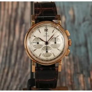 Omega Chronographe Or Jaune 18kts -1947- 