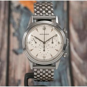 Movado Chronographe Acier -1955- 