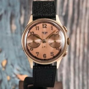 Chronographe Heuer Big Eyes Jumbo 37.5 mm Circa 1950