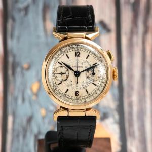 Longines 18k Yellow Gold Single-push-button Flyback Chronograph -1936-
