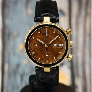 Gérald Genta Safari Gefica Chronograph, 18k Yellow Gold, Circa 1990