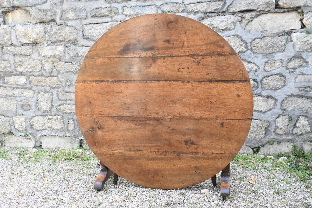 Walnut Harvest Table Early 19th-photo-2