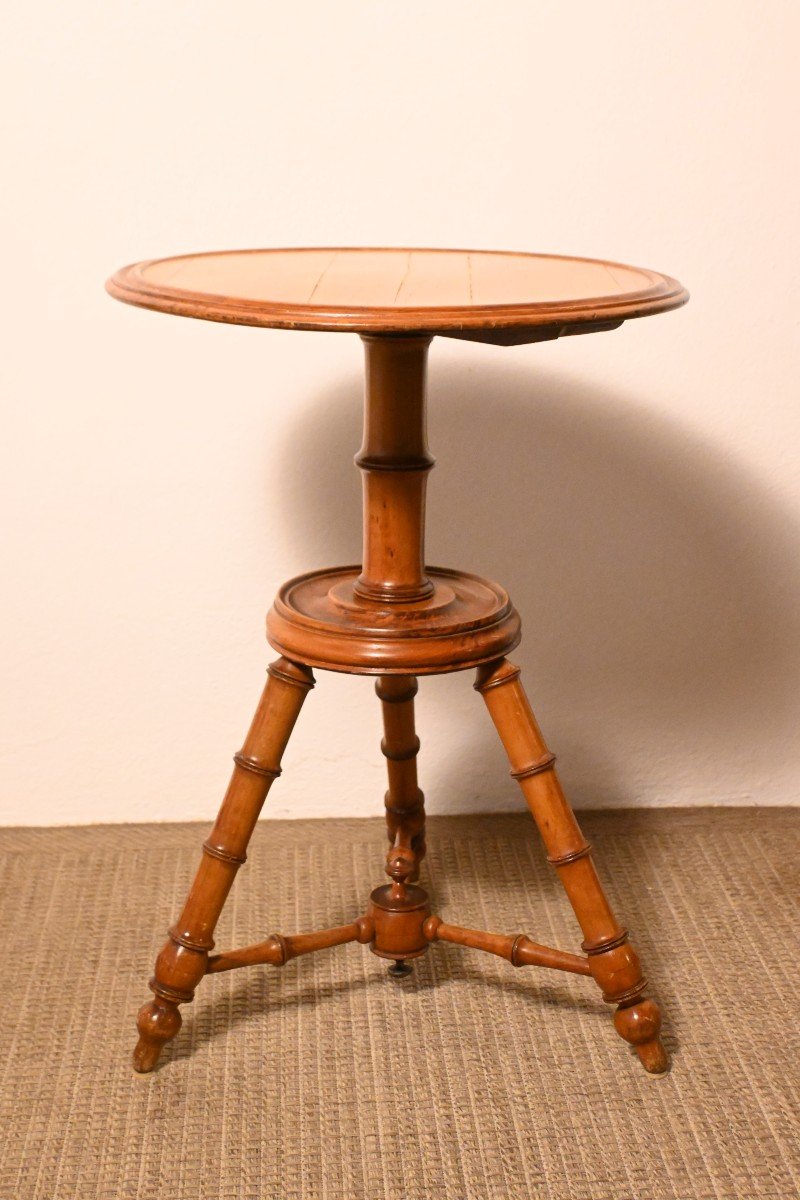 Pedestal Table In Cherry Wood Late 19th Century