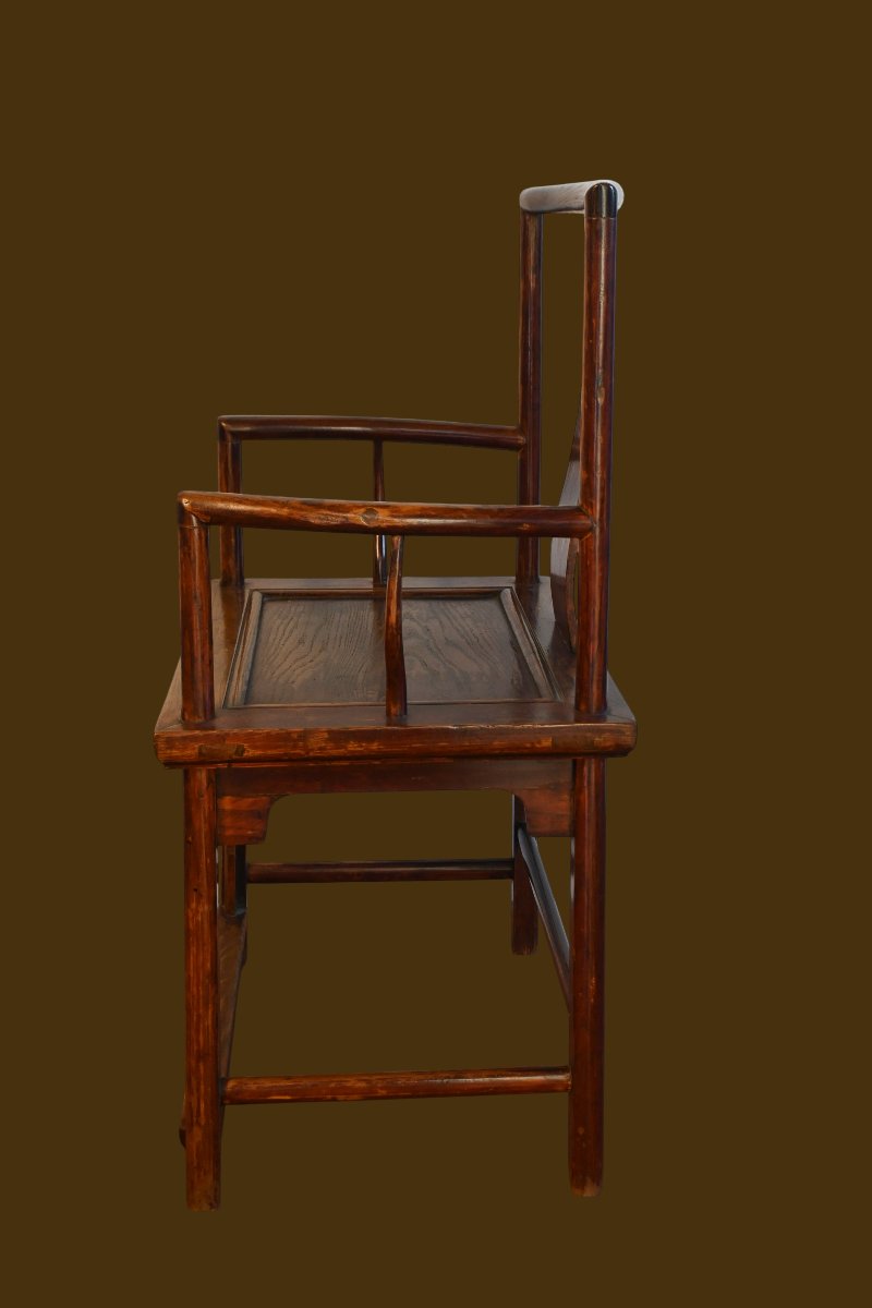 Antique Chinese Armchair From The 20th Century, Circa 1920-photo-3