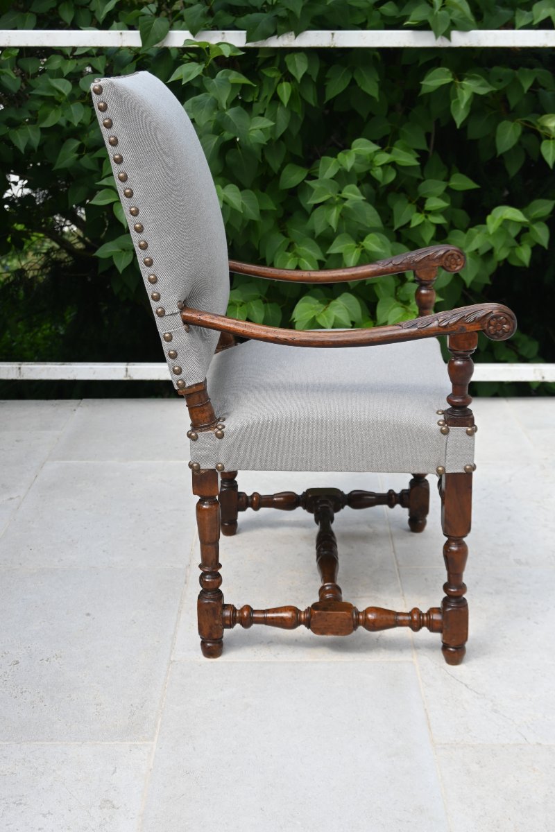 Louis XIII Louis XIV Armchair 17th Century France-photo-3