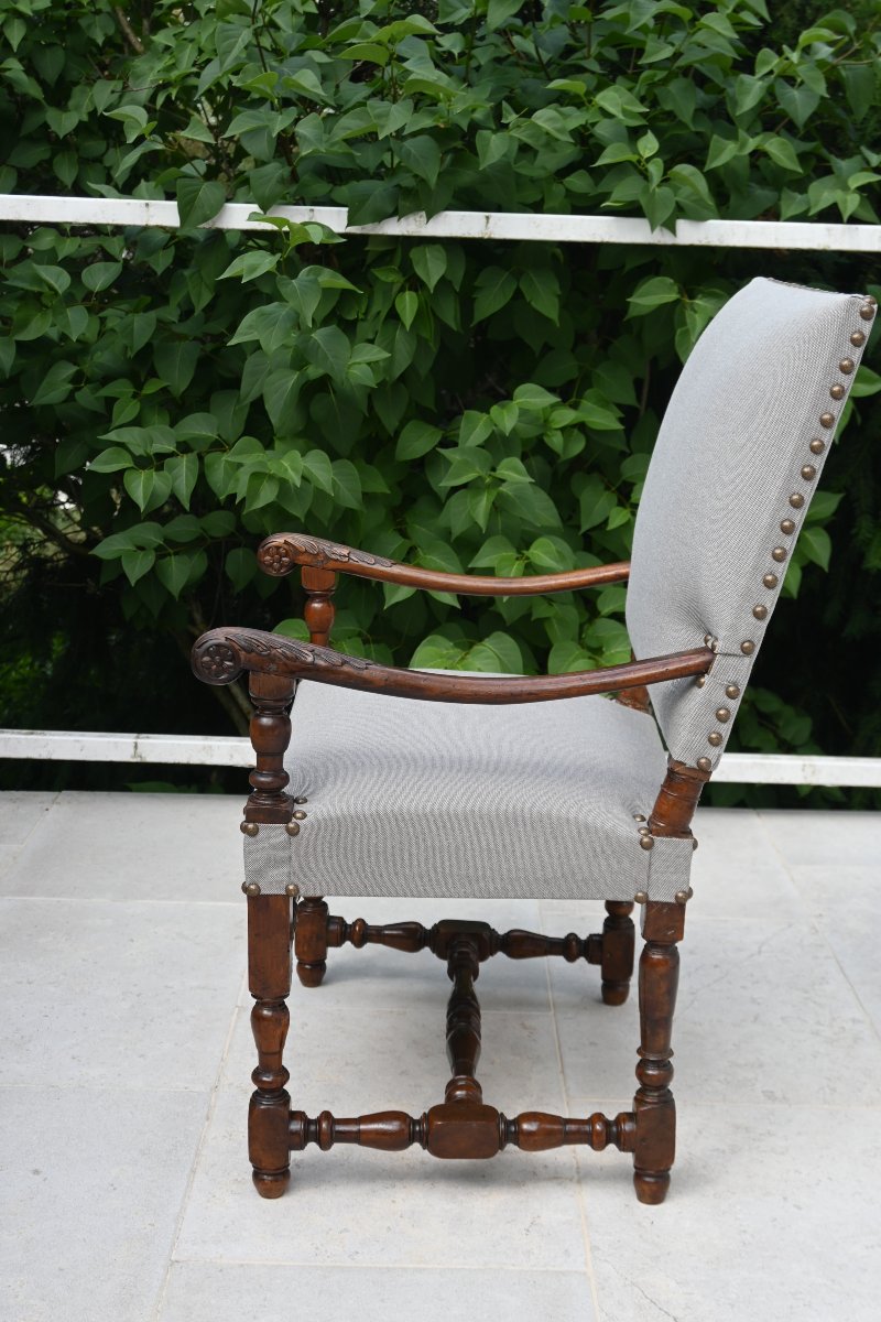 Louis XIII Louis XIV Armchair 17th Century France-photo-4