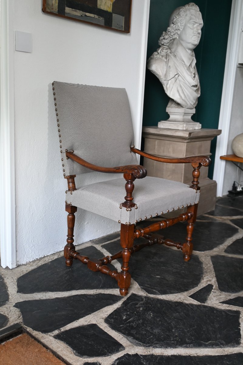 Louis XIII Louis XIV Armchair 17th Century France