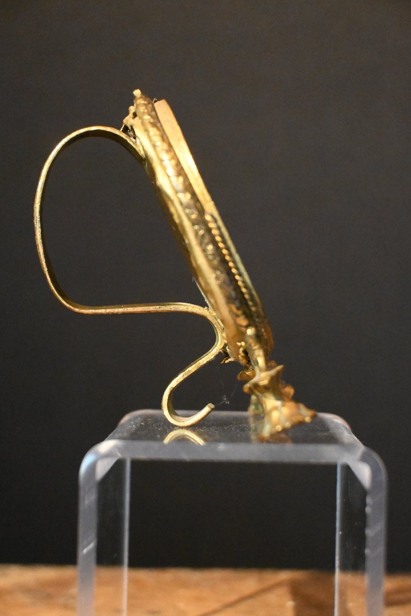 Baiser de Paix en bronze d'époque 18ème siècle-photo-4
