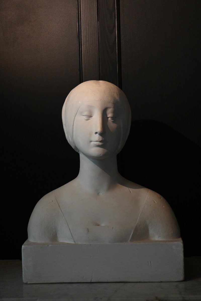 Buste en plâtre attribué à FRANCESCO LAURANA 