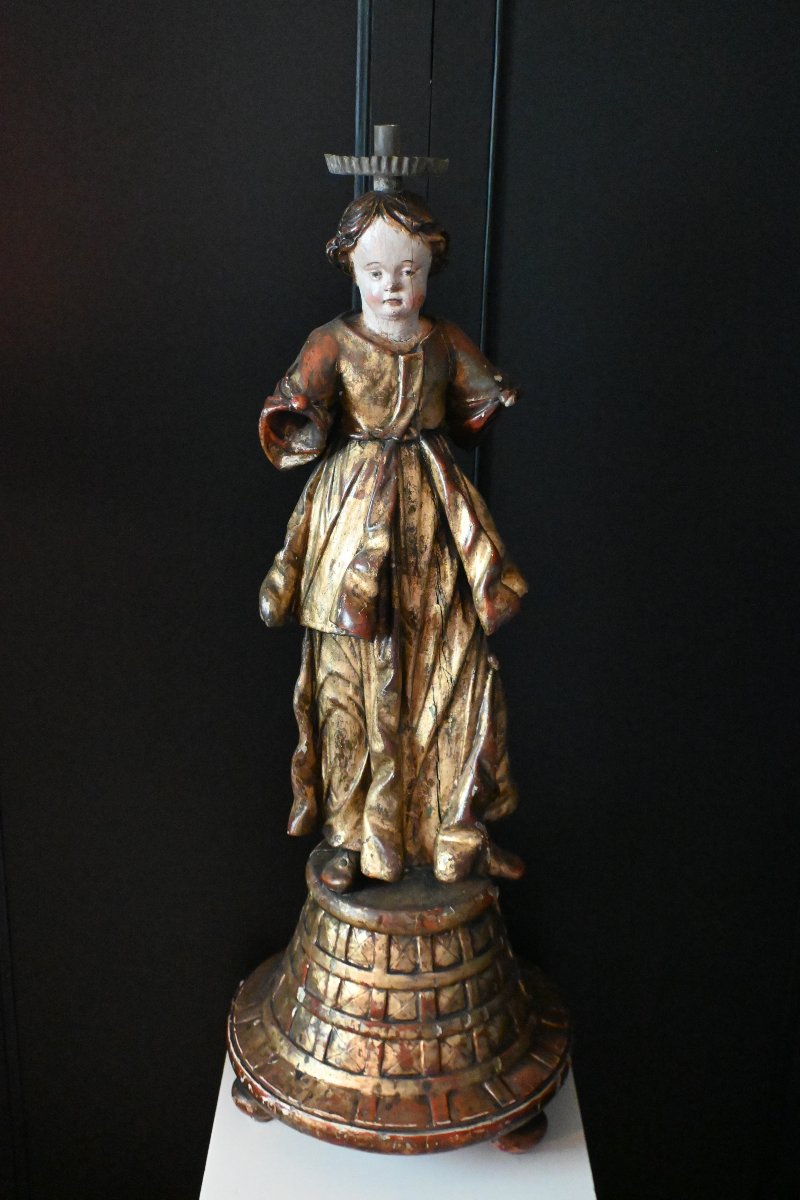 Sculpture bois de l'Enfant Jésus d'époque 17ème