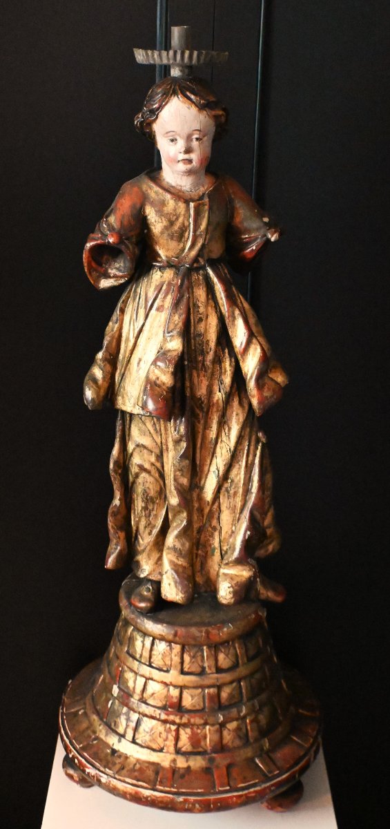 Sculpture bois de l'Enfant Jésus d'époque 17ème