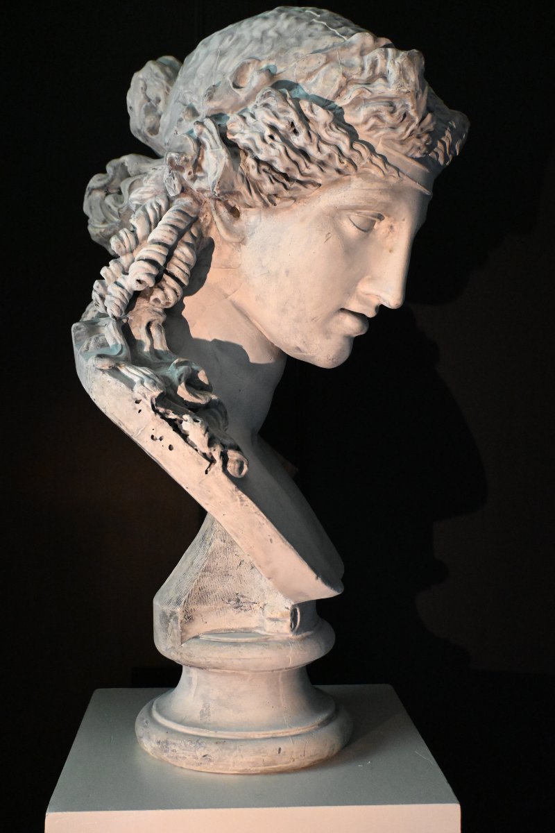 Buste plâtre d'Ariane d'époque 19ème siècle-photo-1