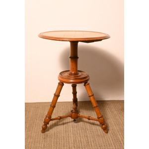 Pedestal Table In Cherry Wood Late 19th Century