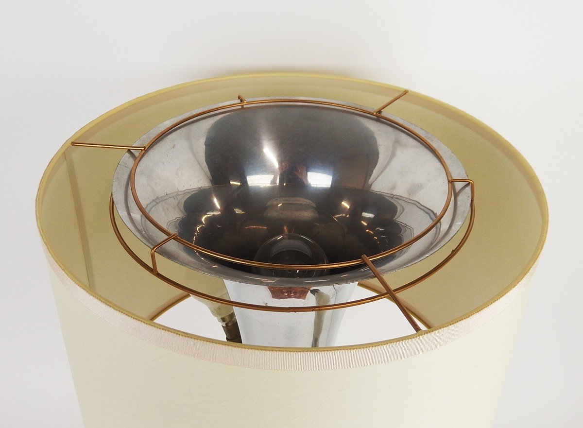 Lampe De Table Moderniste Par Jacques Adnet-photo-4