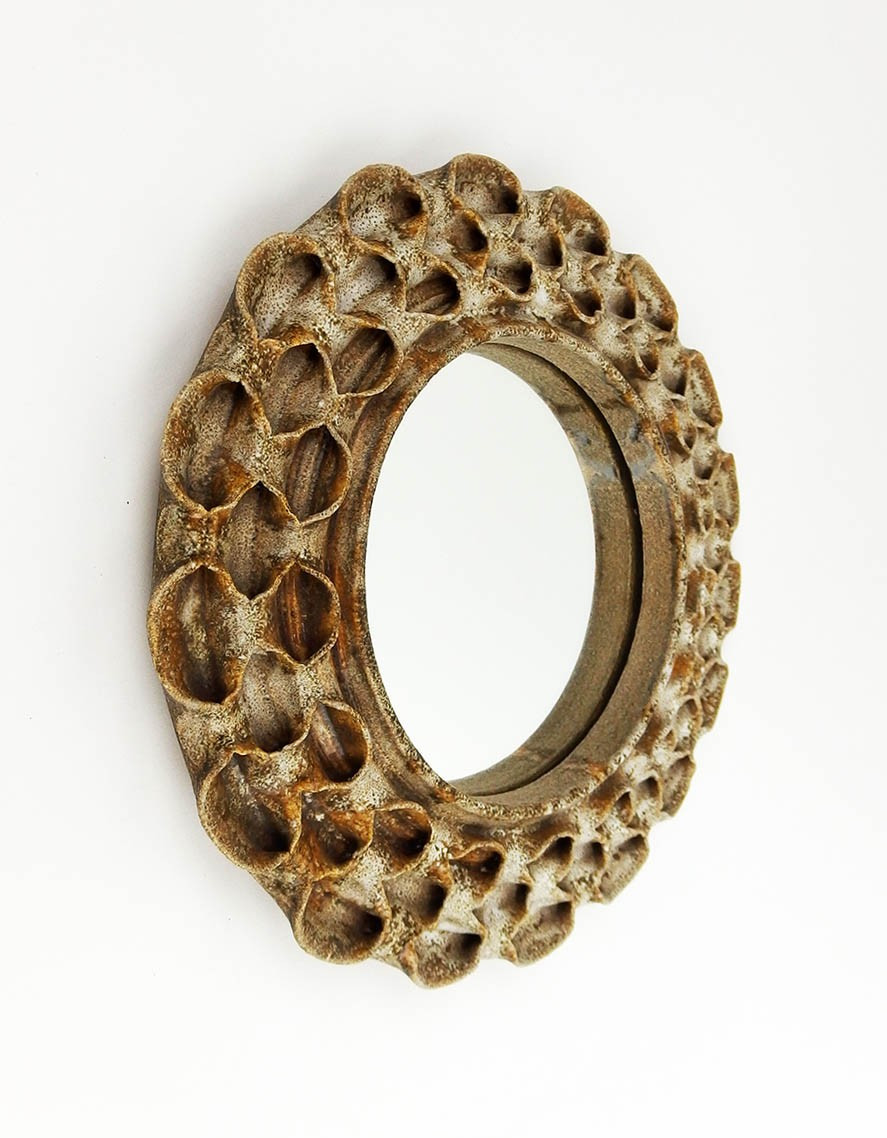 Miroir Rond En Grés-photo-2