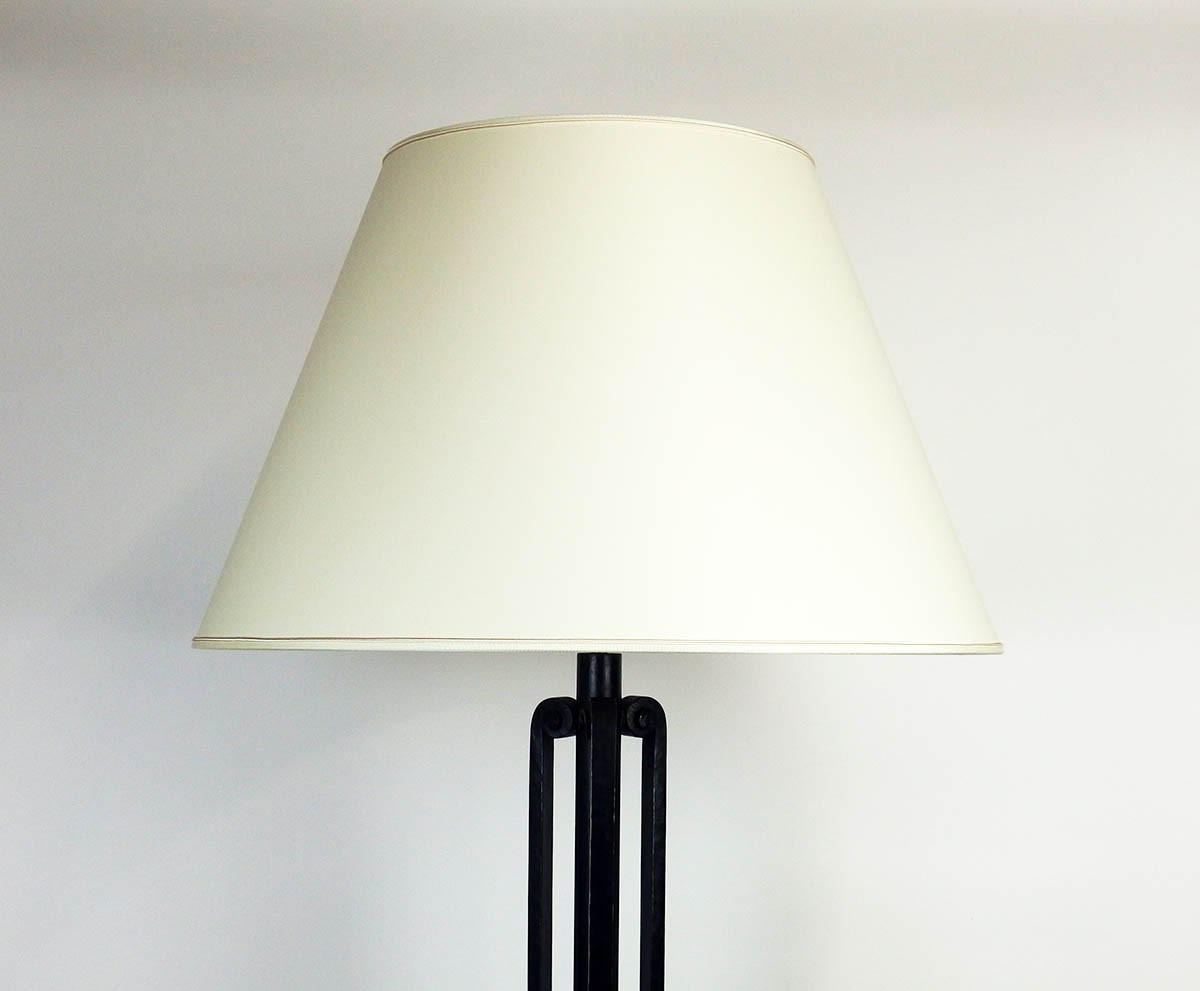 Lampadaire Art Déco en fer forgé par Emil Maïer-photo-1