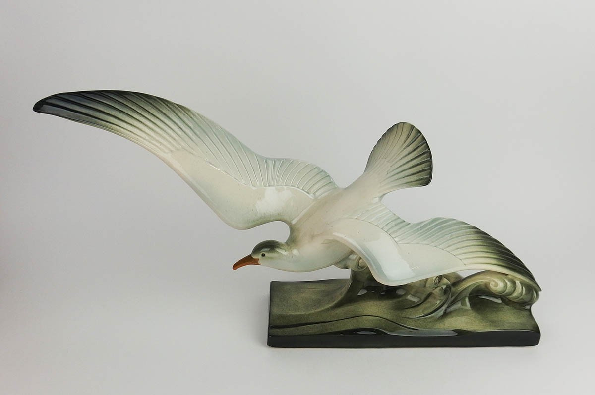 Ceramic Seagull By The Sainte Radégonde Pottery-photo-2