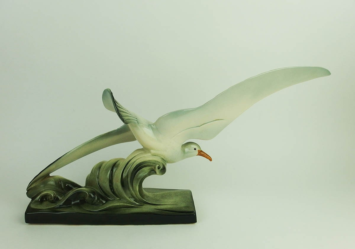 Ceramic Seagull By The Sainte Radégonde Pottery-photo-3
