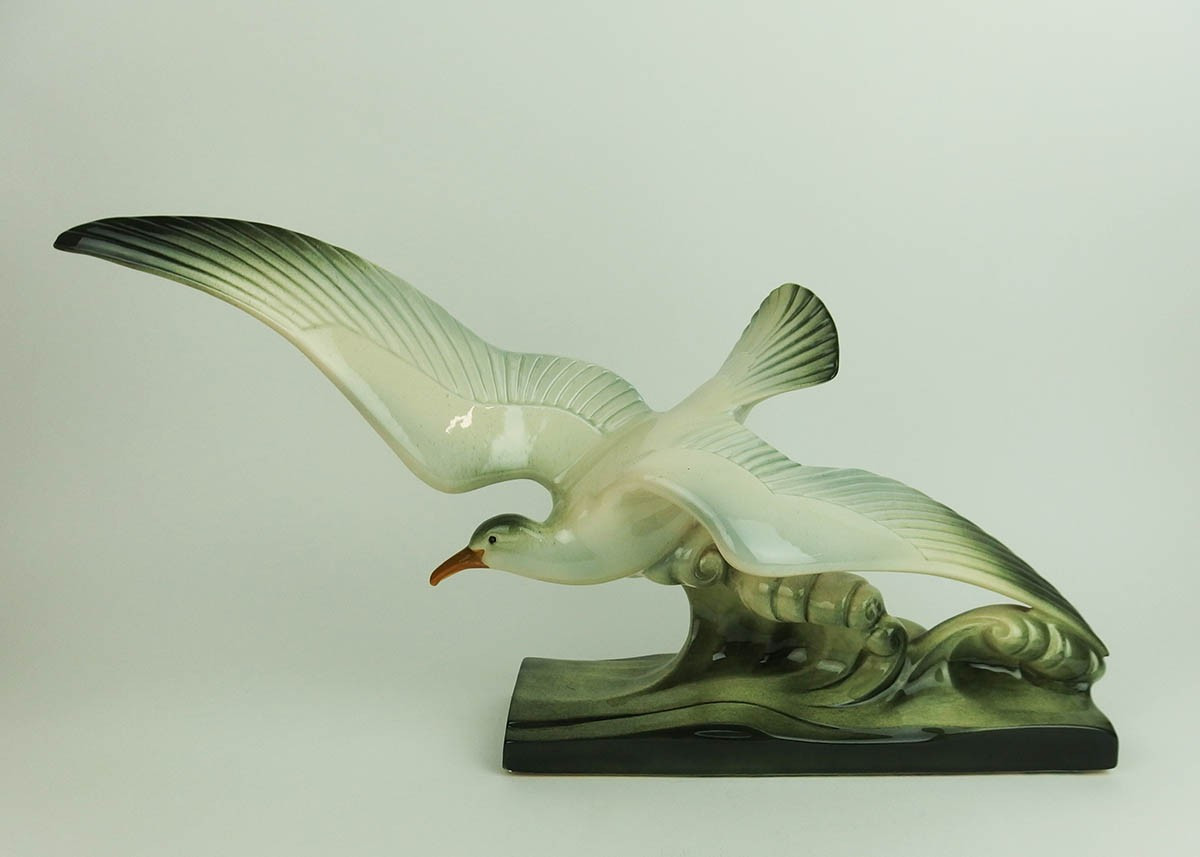 Ceramic Seagull By The Sainte Radégonde Pottery