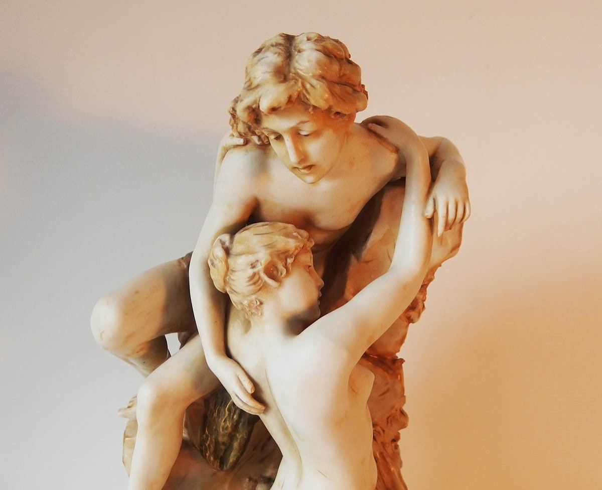 Art Nouveau Biscuit Bowl By Royal Dux-photo-2