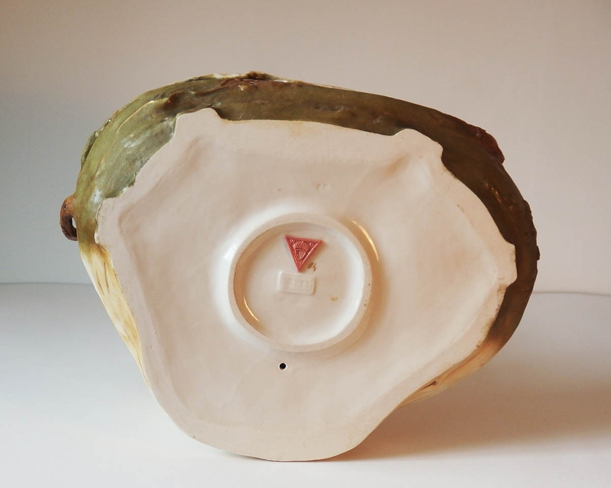 Art Nouveau Biscuit Bowl By Royal Dux-photo-6