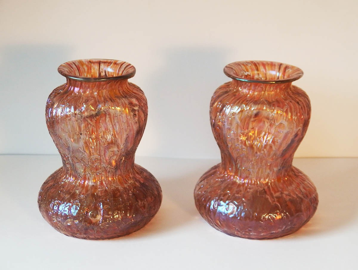 Paire de vases "Mimosa" par Loetz-photo-2