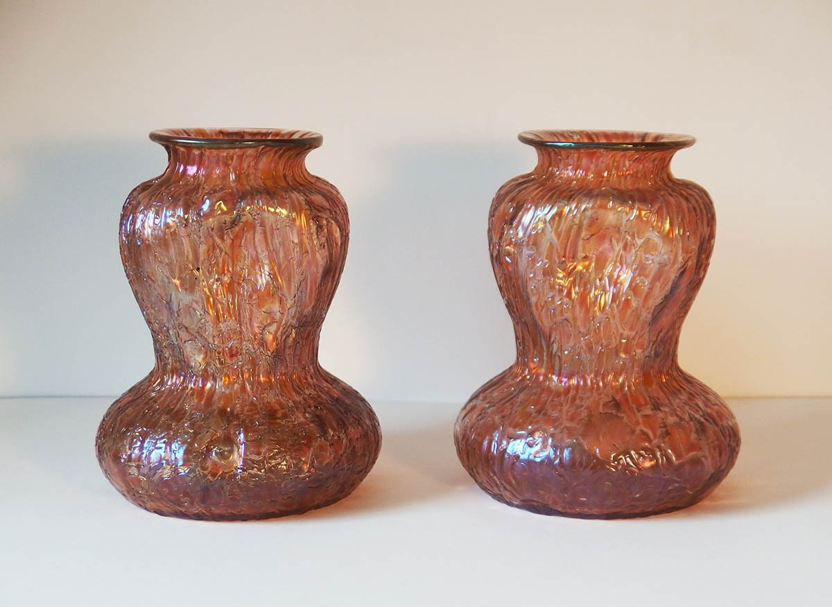 Paire de vases "Mimosa" par Loetz
