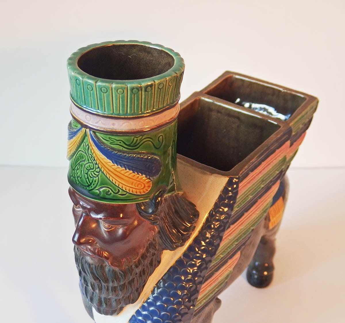 Ceramic "lamassu" Vase -photo-4