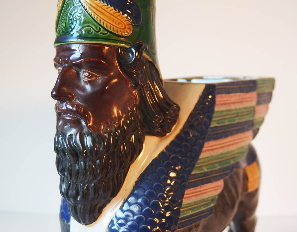Ceramic "lamassu" Vase -photo-5