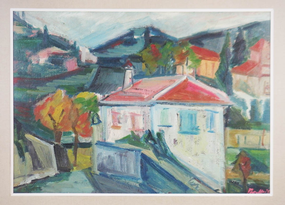 "Paysage de Bergame"tableau par Silvio Pasotti-photo-2