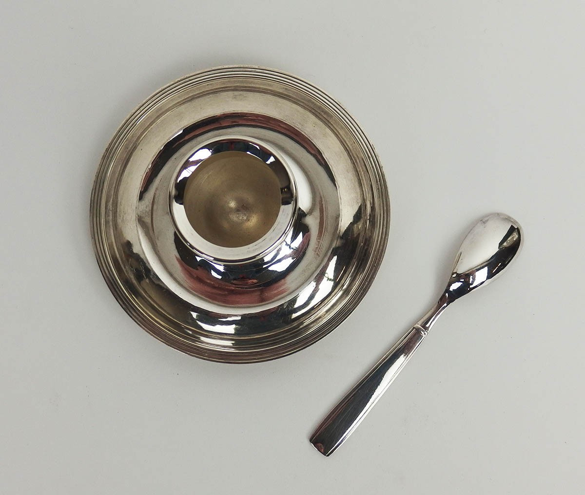 Silver-plated Metal Egg Cup By Christofle-photo-1