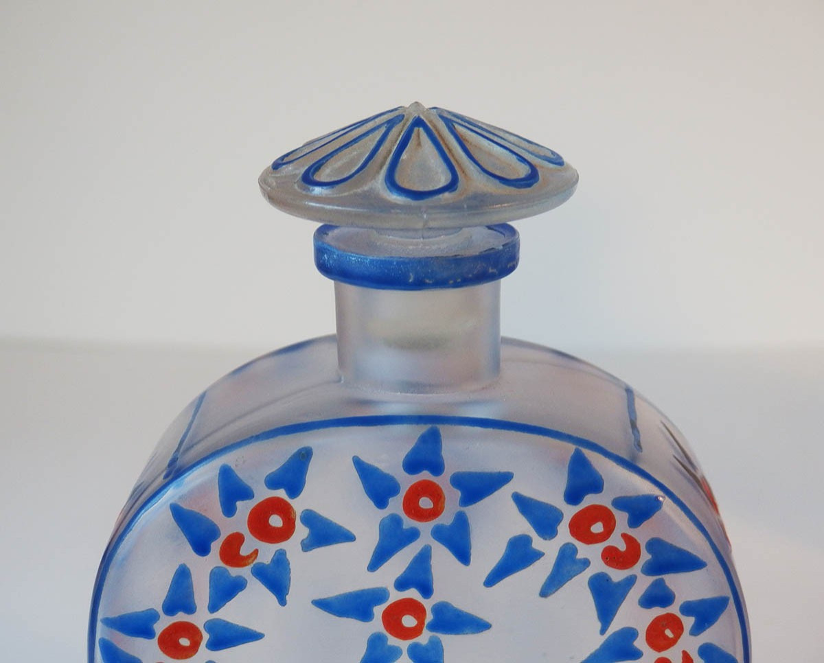 Necessaire de toilette en verre émaillé de style 1925-photo-6