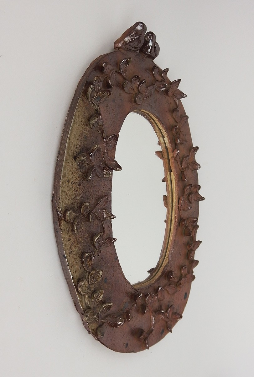 Wall Mirror In Stoneware-photo-3