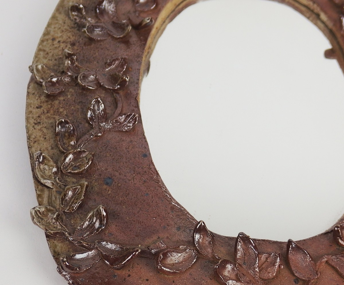 Wall Mirror In Stoneware-photo-2