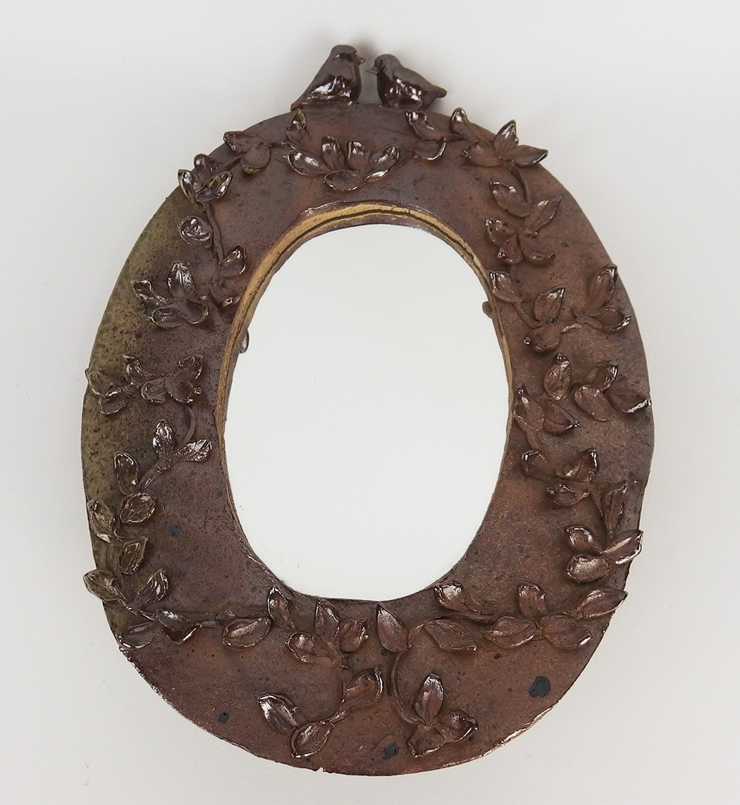 Wall Mirror In Stoneware