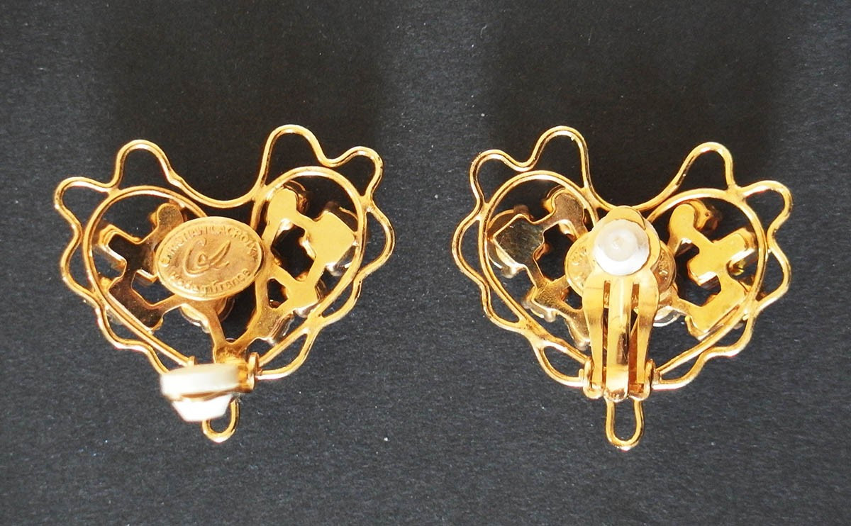 Paire de boucles d'oreille "Coeur" par Christian Lacroix-photo-1