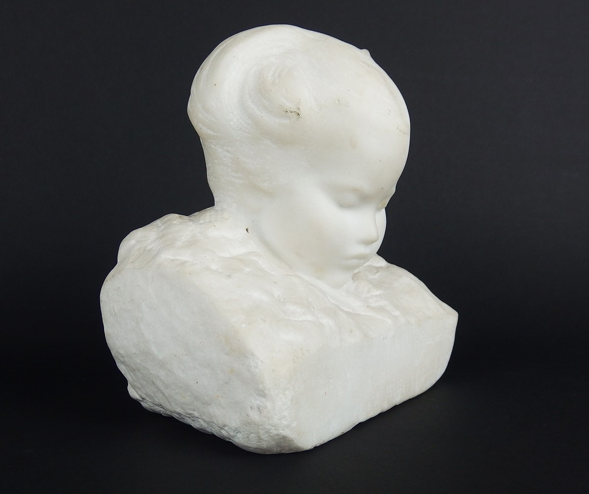 "child's Face" Sculpture By Amédéo Genarelli-photo-4