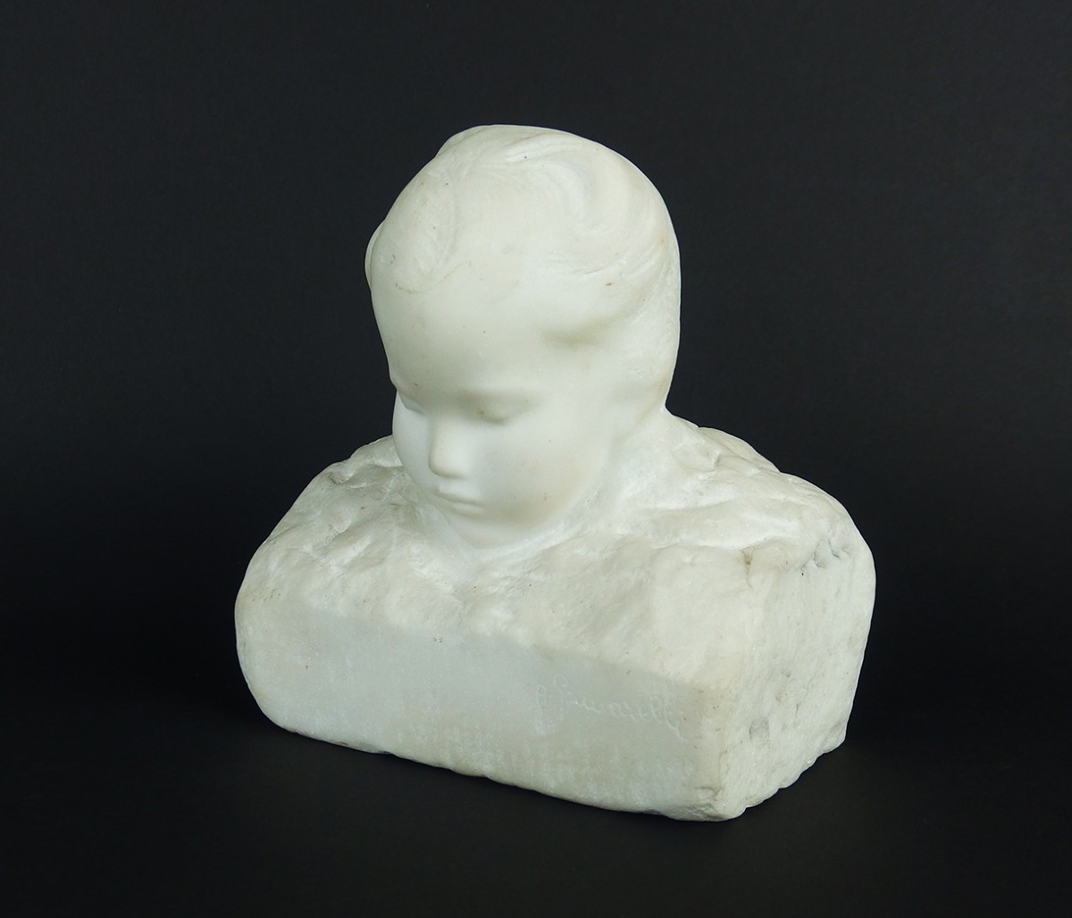 "child's Face" Sculpture By Amédéo Genarelli-photo-1
