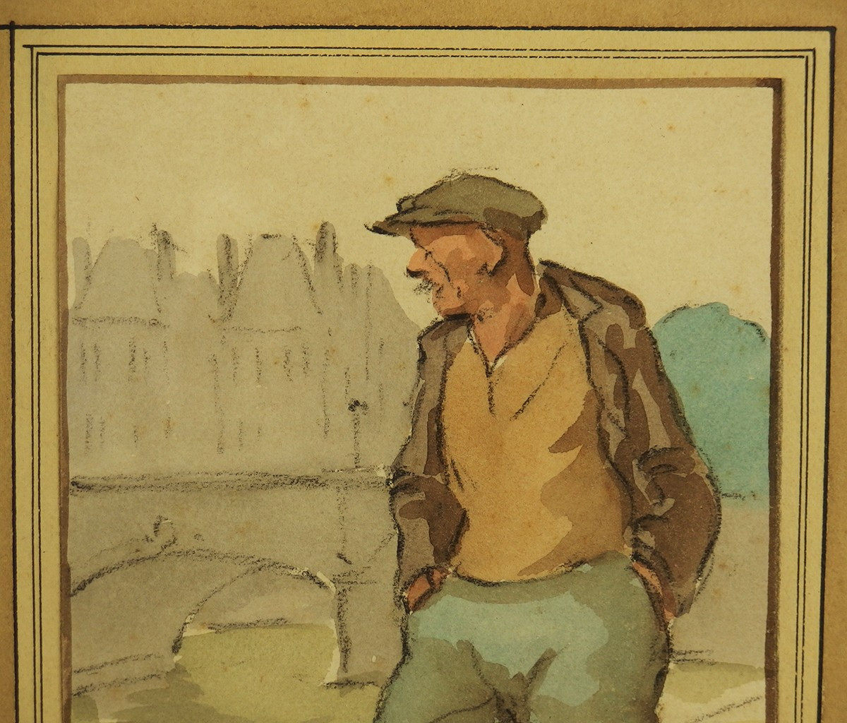 "Homme marchant "par Auguste Lucien Bognard-photo-1