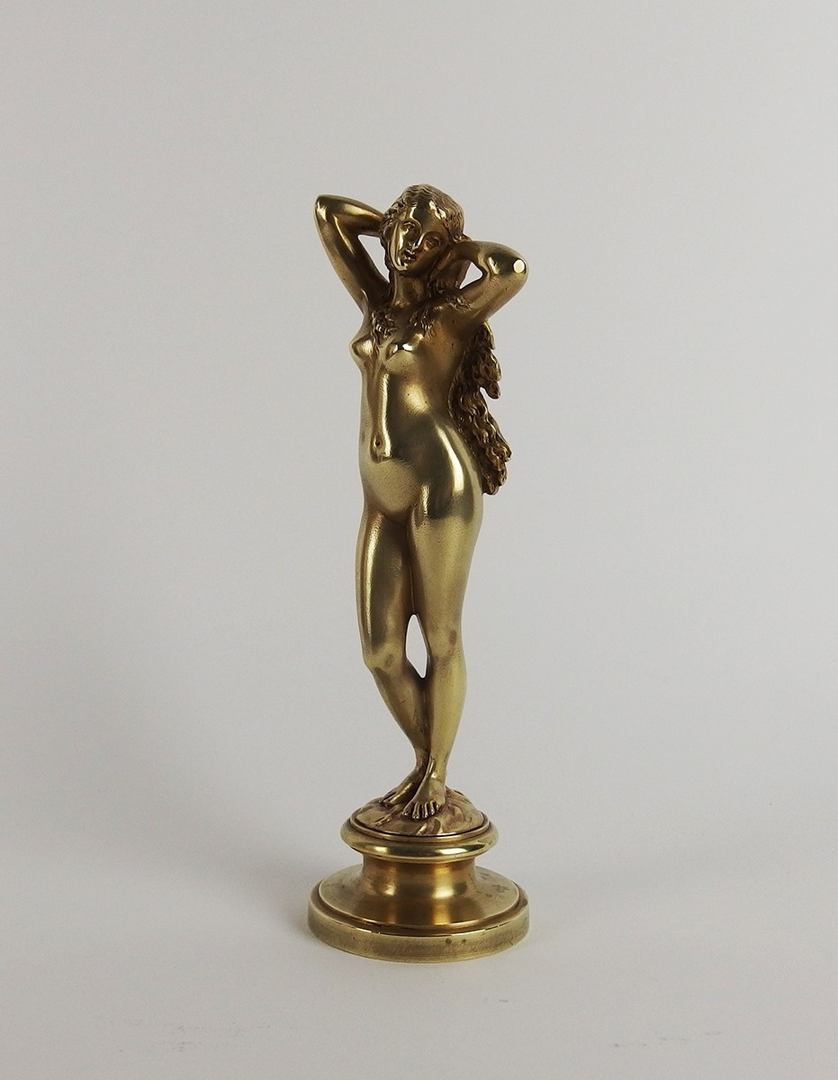 "Femme nue"sculpture en bronze 19ème siècle-photo-3