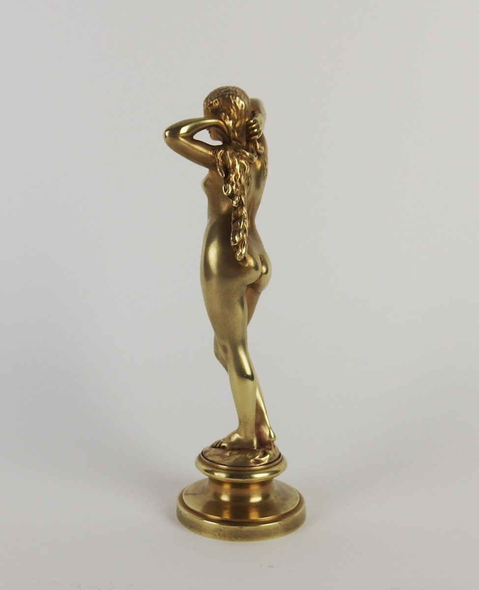 "Femme nue"sculpture en bronze 19ème siècle-photo-4