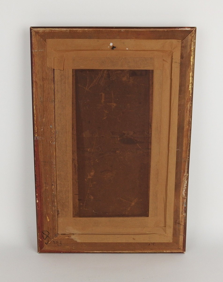 "southern Landscape" Oil On Cardboard  By Henri Vignet-photo-4