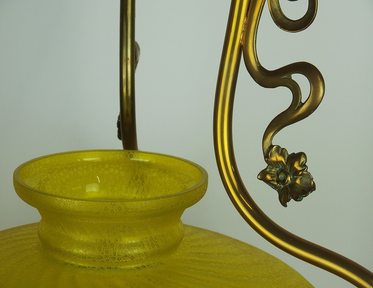 Lustre ou suspension Art Nouveau -photo-4