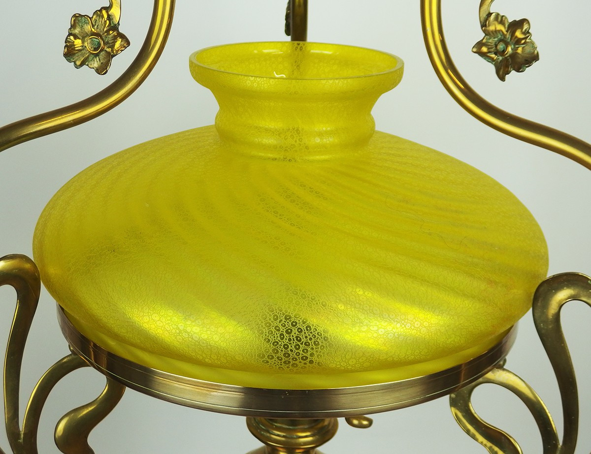 Lustre ou suspension Art Nouveau -photo-6