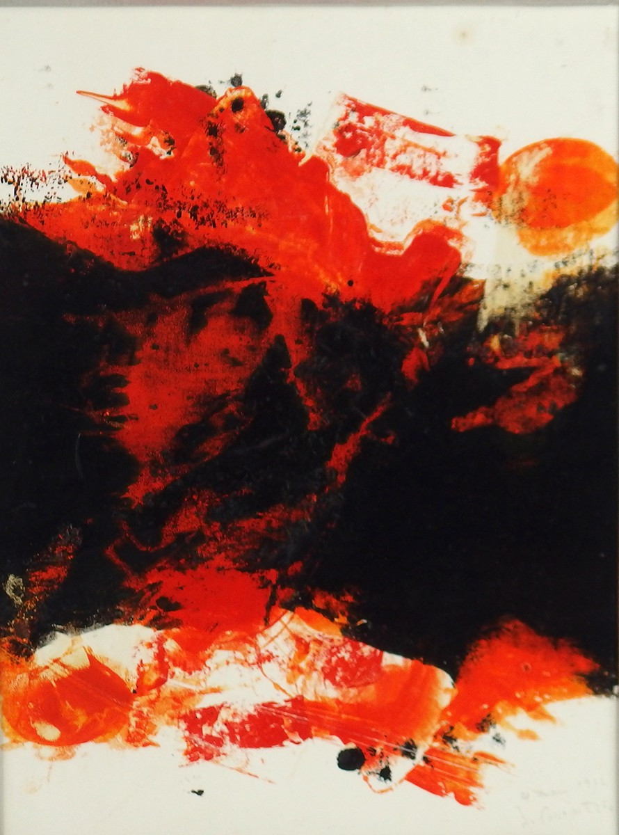 Huile sur papier par Jean Commère-photo-3