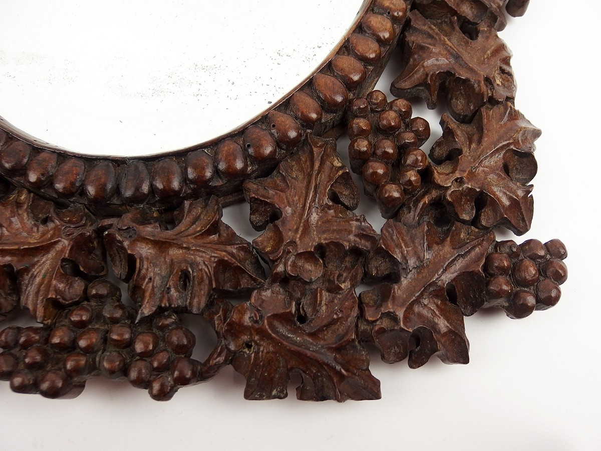 Carved Wooden Wall Mirror-photo-2