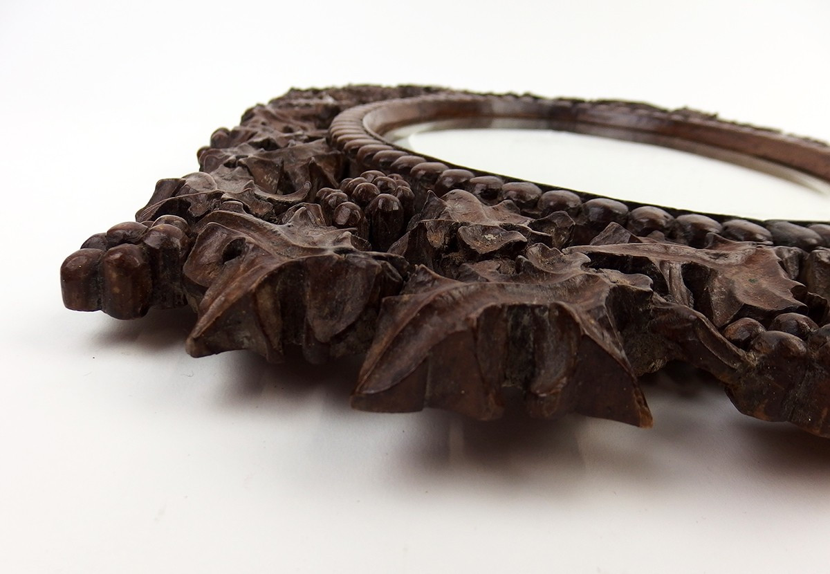 Carved Wooden Wall Mirror-photo-5